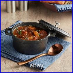 0.3 Qt Round Cast Iron withHandles & Wooden Base (6 Casseroles) by MyXOHome