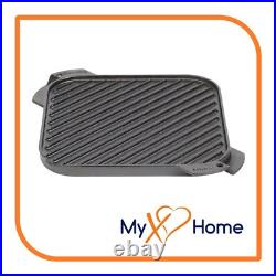 10 1/2 x 10 1/2 Pre-Seasoned Reversible Cast Iron Griddle & Grill (2 Grills)