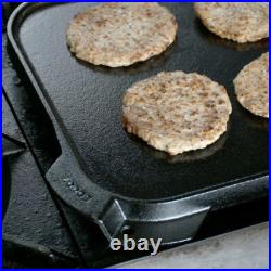 10 1/2 x 10 1/2 Pre-Seasoned Reversible Cast Iron Griddle & Grill (2 Grills)