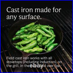 10.25-Inch Cast Iron Skillet Pre-Seasoned Frying Pan for Searing, Baking & Eve