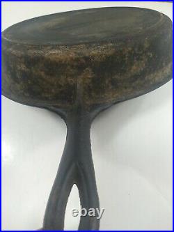 #10 Tulip Handle Cast Iron Skillet Gate Mark Fancy Handle Heavyweight 12 in