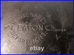 11 NO #9 SKILLET CAST IRON FRY PAN VINTAGE / ANTIQUE T. EATON CO. Limited