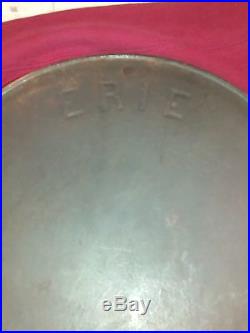 -12 Erie Pre Griswold Cast Iron Skillet Vtg USA Erie Pa 1890-1905