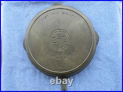 #12 GRISWOLD, cast iron skillet, BBL/EPU/HR, pn 719, EX, Cond, NR