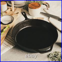 12 Inch round Large Pre-Seasoned Cast Iron Skillet