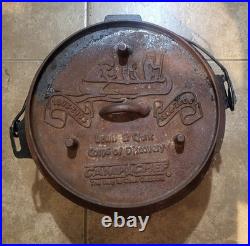 12 Lewis and Clark Camp Chef Cast Iron Dutch Oven, Limited Edition 1803 2003
