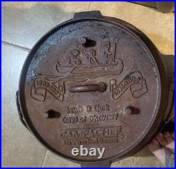 12 Lewis and Clark Camp Chef Cast Iron Dutch Oven, Limited Edition 1803 2003