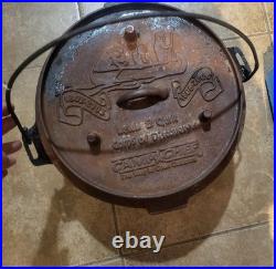 12 Lewis and Clark Camp Chef Cast Iron Dutch Oven, Limited Edition 1803 2003