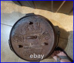 12 Lewis and Clark Camp Chef Cast Iron Dutch Oven, Limited Edition 1803 2003