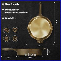 12 Modern Heirloom Cast Iron Skillet Seasoned & Polished Finish