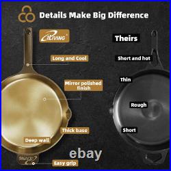 12 Modern Heirloom Cast Iron Skillet Seasoned & Polished Finish