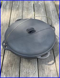 12L Cast Iron Cauldron Kazan WOK with Lid