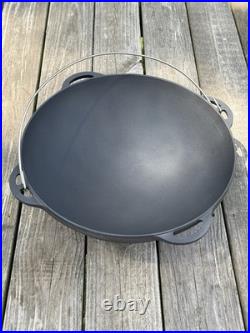 12L Cast Iron Cauldron Kazan WOK with Lid