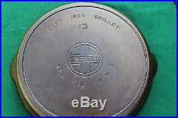 # 13 GRISWOLD EPA SKILLET LARGE BLOCK WITH HEAT RING EXCELLENT CONDITION