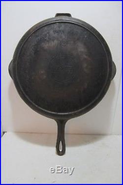 #13 Griswold Cast Iron Skillet Antique Home Cabin Kitchen Cooking Farm Erie PA