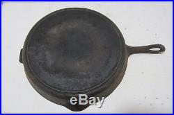 #13 Griswold Cast Iron Skillet Antique Home Cabin Kitchen Cooking Farm Erie PA