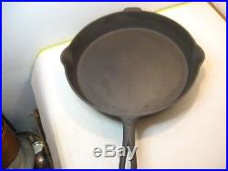 13 Inch Block Logo Griswold Cast Iron Skillet Pan Erie Pa No 720 Heat Ring