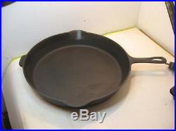 13 Inch Block Logo Griswold Cast Iron Skillet Pan Erie Pa No 720 Heat Ring