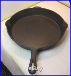 13 Inch Block Logo Griswold Cast Iron Skillet Pan Erie Pa No 720 Heat Ring