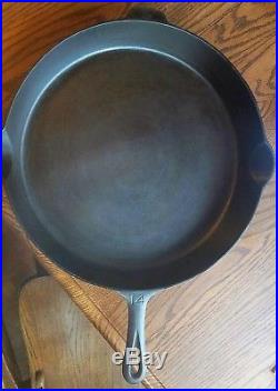 #14 Griswold Cast Iron Skillet, 718A, Heat Ring, Large block logo, Erie, PA