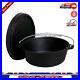 16 Quart Cast Iron Dutch Oven with Lid, Pre-Seasoned, Large Cooking Pot for Cam