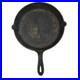 1800's Cast Iron No. 9 Skillet with Gate Mark & Semi Fancy Handle 11 Sm Spouts