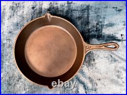 1800's Gate Mark No. 8 Cast Iron Skillet with Fancy Handle