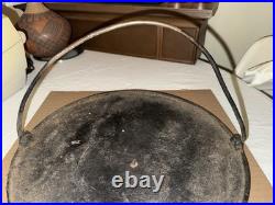 1800's Unique Cast Iron Bailed Griddle