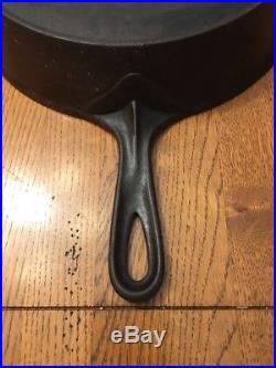 1880s ERIE Cast Iron SKILLET Frying Pan #9 w PLUS SIGN MARK Pre-Griswold 11