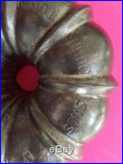 1891 Griswold FRANK W HAY & SONS, Johnstown PA Cast Iron Cake Mold Bundt Pan 965