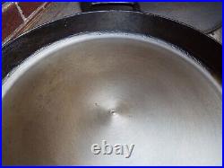 19 Double Handle CM Co Hotel Type Cast Iron Skillet with Lid/ Cover, restored