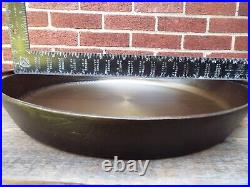 19 Double Handle CM Co Hotel Type Cast Iron Skillet with Lid/ Cover, restored