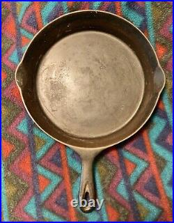 1915-1920 WAGNER SIDNEY O #10 Arc Logo Cast Iron Heat Ring Skillet Sits Flat