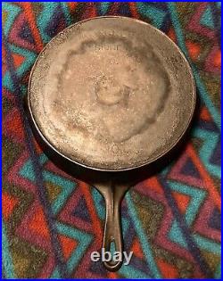 1915-1920 WAGNER SIDNEY O #10 Arc Logo Cast Iron Heat Ring Skillet Sits Flat