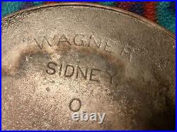 1915-1920 WAGNER SIDNEY O #10 Arc Logo Cast Iron Heat Ring Skillet Sits Flat