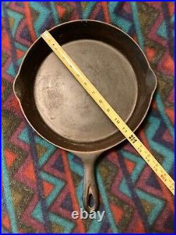 1915-1920 WAGNER SIDNEY O #10 Arc Logo Cast Iron Heat Ring Skillet Sits Flat