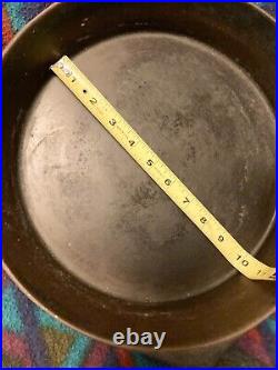 1915-1920 WAGNER SIDNEY O #10 Arc Logo Cast Iron Heat Ring Skillet Sits Flat