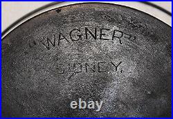 1915 Cast Iron Wagner Sidney 0 No. 8 Dutch Oven With A Flat LID Stamped 8