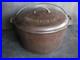 1920s GRISWOLD #13 BASTER DUTCH OVEN w LID TITE-TOP Cast Iron / Slant Logo RARE