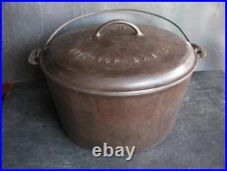 1920s GRISWOLD #13 BASTER DUTCH OVEN w LID TITE-TOP Cast Iron / Slant Logo RARE