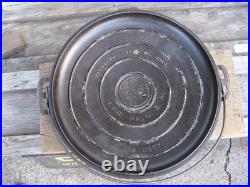 1920s GRISWOLD #13 BASTER DUTCH OVEN w LID TITE-TOP Cast Iron / Slant Logo RARE