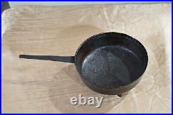 19th c 3-legged Spider Cast Iron Skillet with Gate Mark