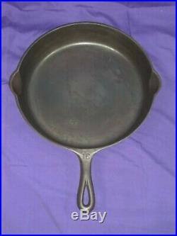 #2-10 GRISWOLD ERIE CAST IRON SKILLETS with SMOOTH BOTTOM #10 SLANT LOGO HR SET