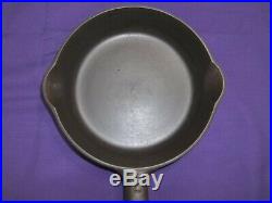 #2 Griswold Erie Cast Iron Skillet Smooth Bottom Slant Logo Excellent Condition