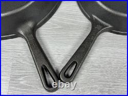 2 Pc Cast Iron Skillet Set (8 & 10) Heavy Duty Fry Pans Lightly used