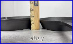 2 Pc Cast Iron Skillet Set (8 & 10) Heavy Duty Fry Pans Lightly used