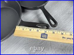 2 Pc Cast Iron Skillet Set (8 & 10) Heavy Duty Fry Pans Lightly used