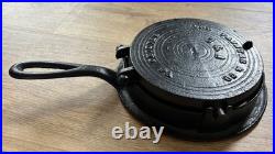 2 Piece Vintage Cast Iron Waffle Maker & Base 7 & 8Orr Painter & Co. Reading PA