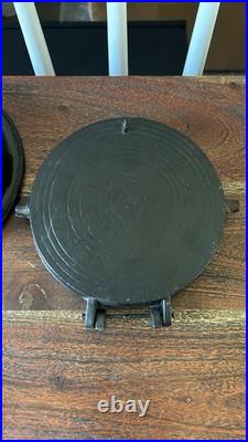 2 Piece Vintage Cast Iron Waffle Maker & Base 7 & 8Orr Painter & Co. Reading PA