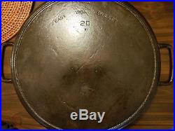 # 20 Griswold Unmarked Cast Iron Hotel Skillet